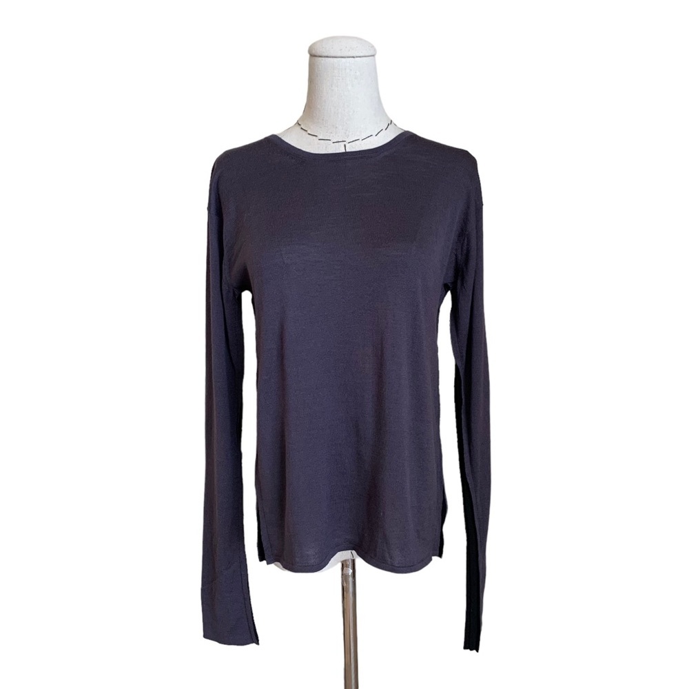 Jil Sander Long Sleeve Wool Silk Sweater Top sz 40